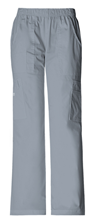 Cherokee WW Core Stretch Women's Mid Rise Pull-On Cargo Pant 4005